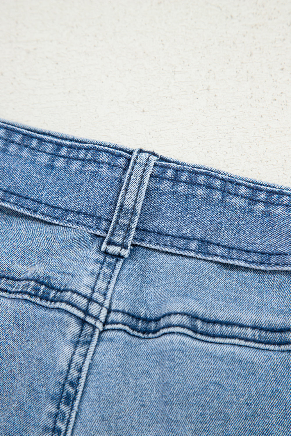 Vintage Washed Wide Leg Jeans with belt