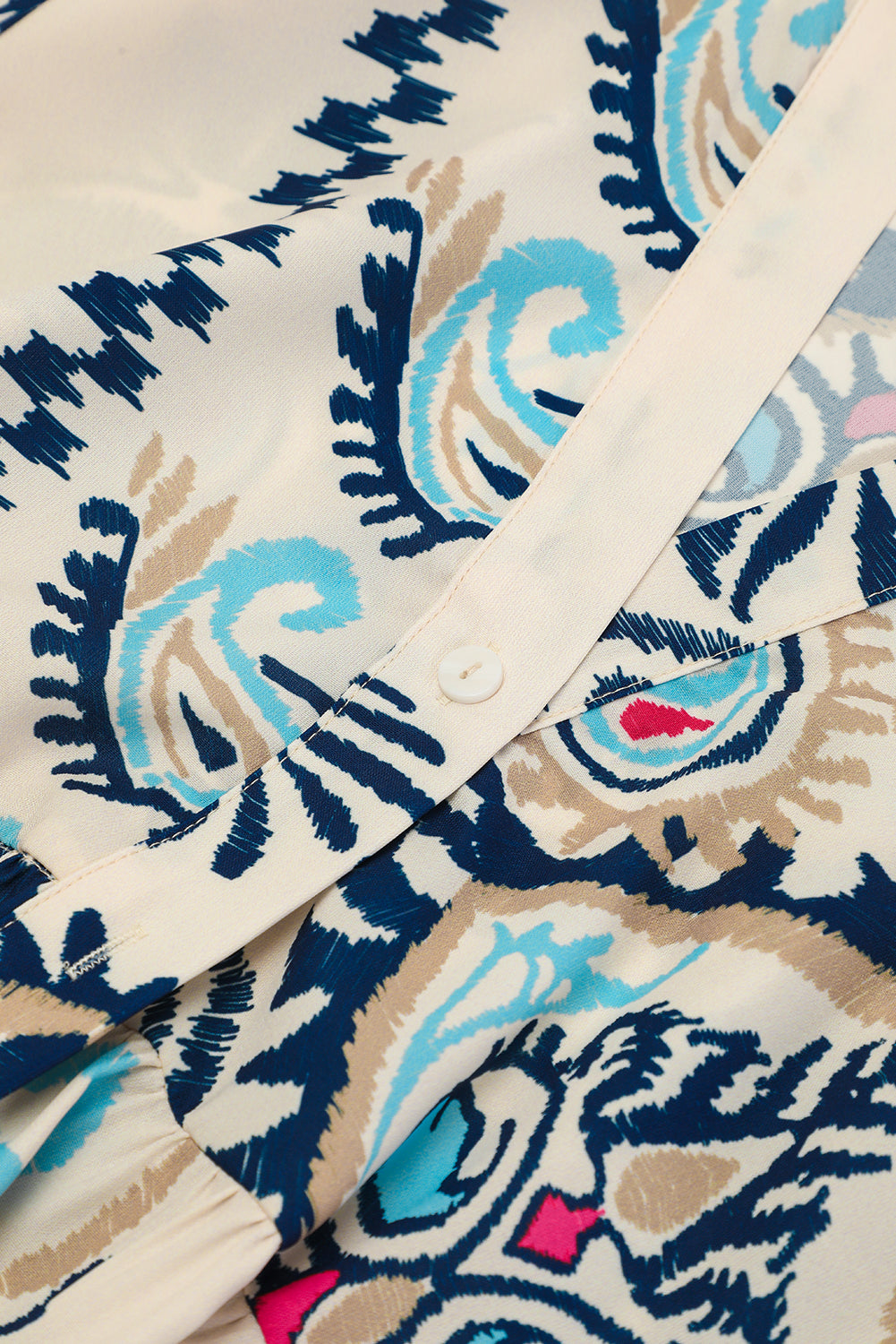 Beige Tribal Print Dress