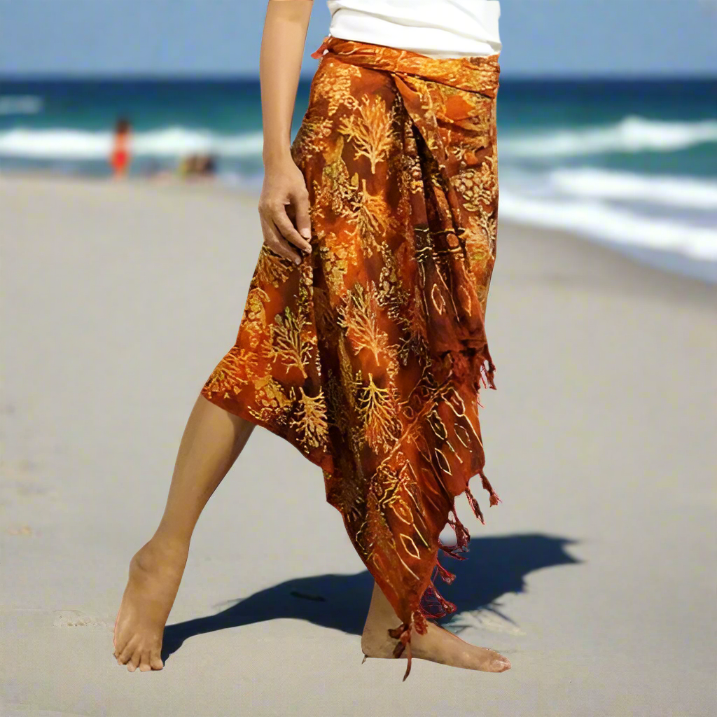 Bali Sea Orange Sarong