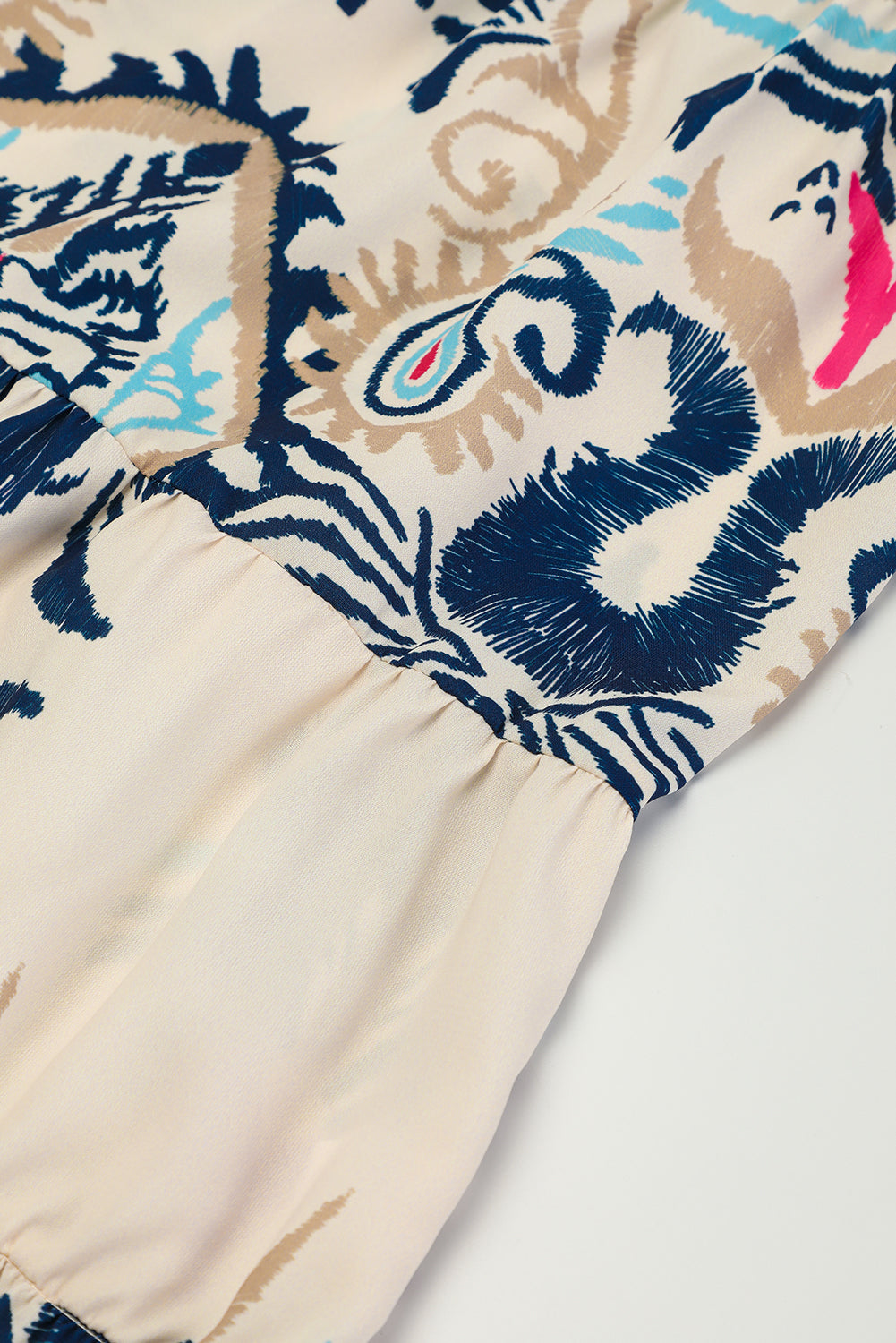Beige Tribal Print Dress