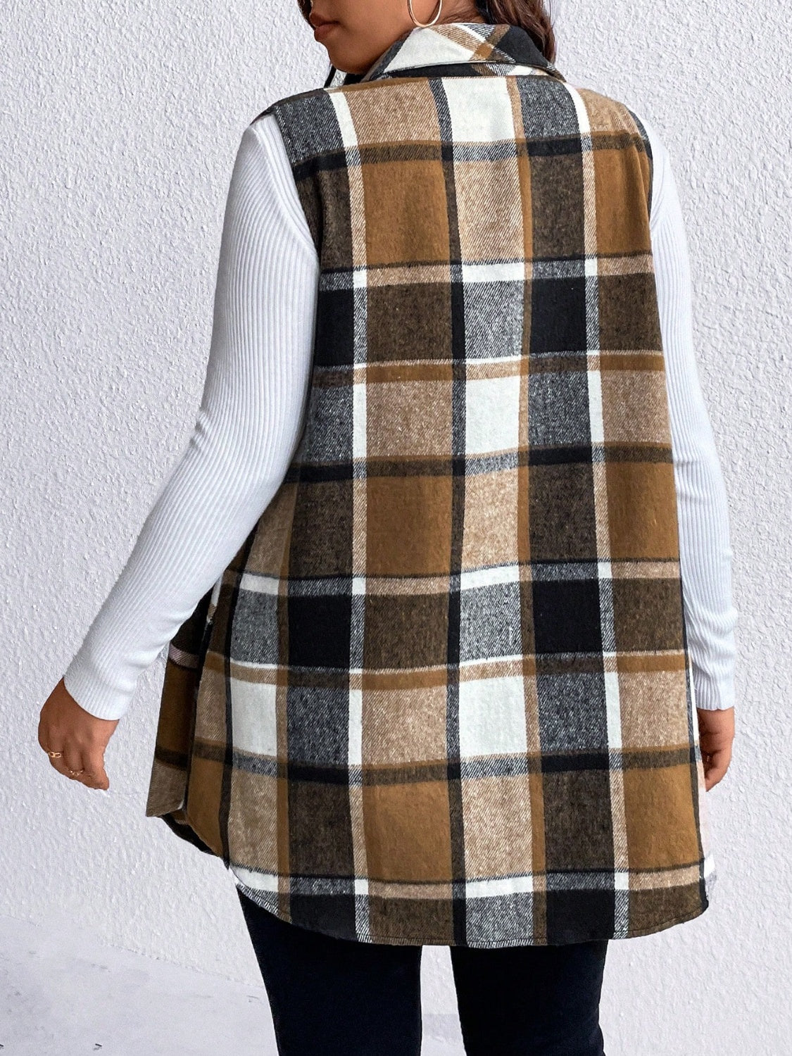 Plus Size Vest Coat