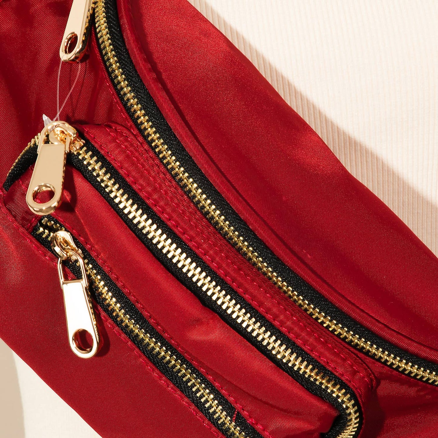 Triple Pocket Nylon Fanny Pack