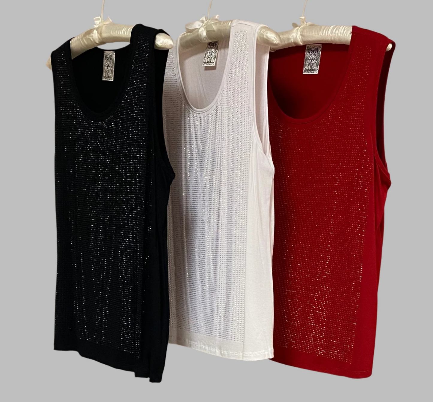 Plus Size Rhinestone Tank Top