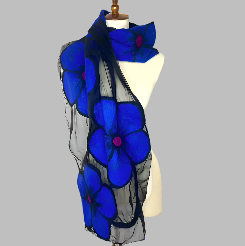 Midnight Flower Scarf