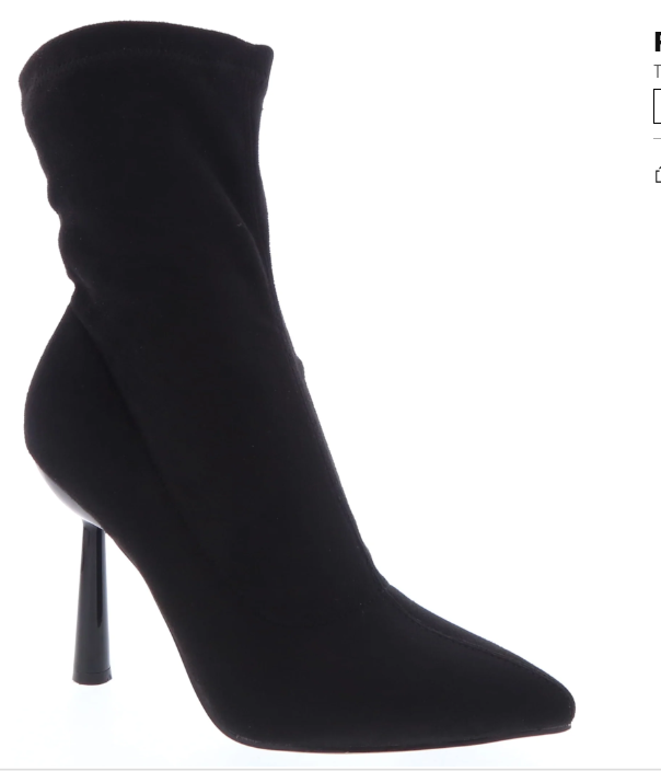 Black Faux Suede Boots