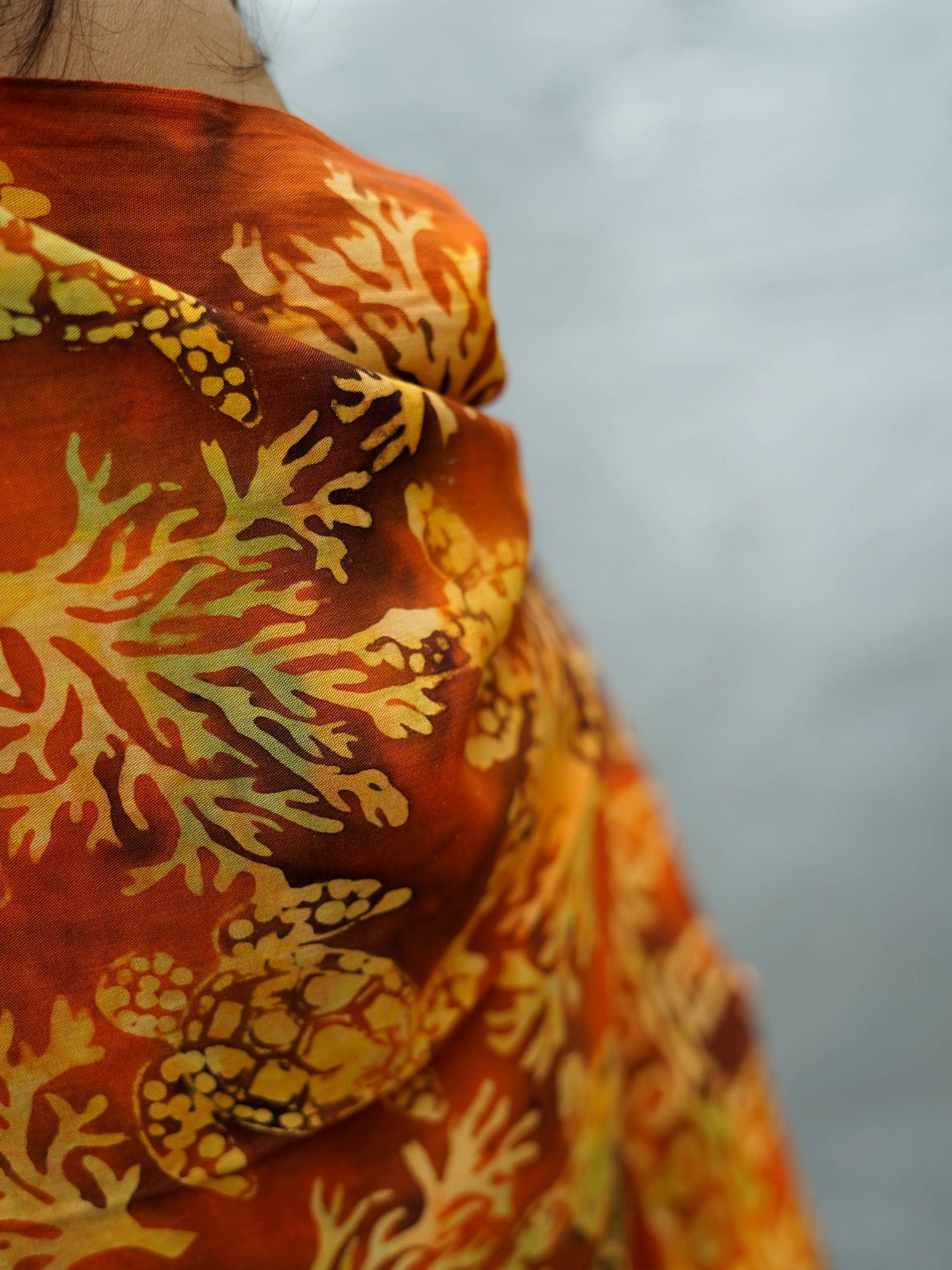 Bali Sea Orange Sarong