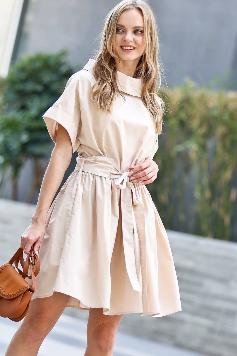 Contempo Wide Neck Dress