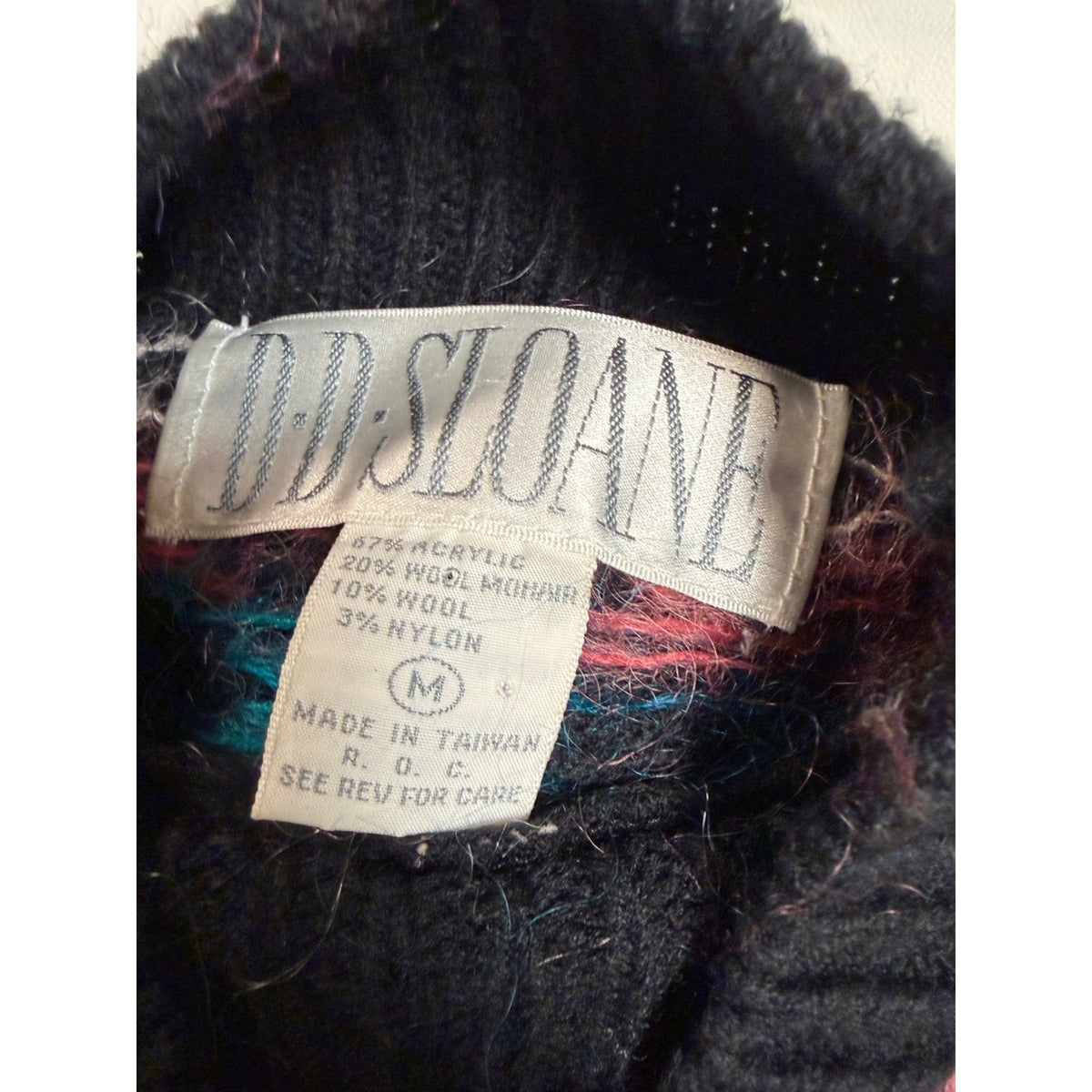 Vintage D.D. Sloane Mohair Blend Knit Sweater Size M