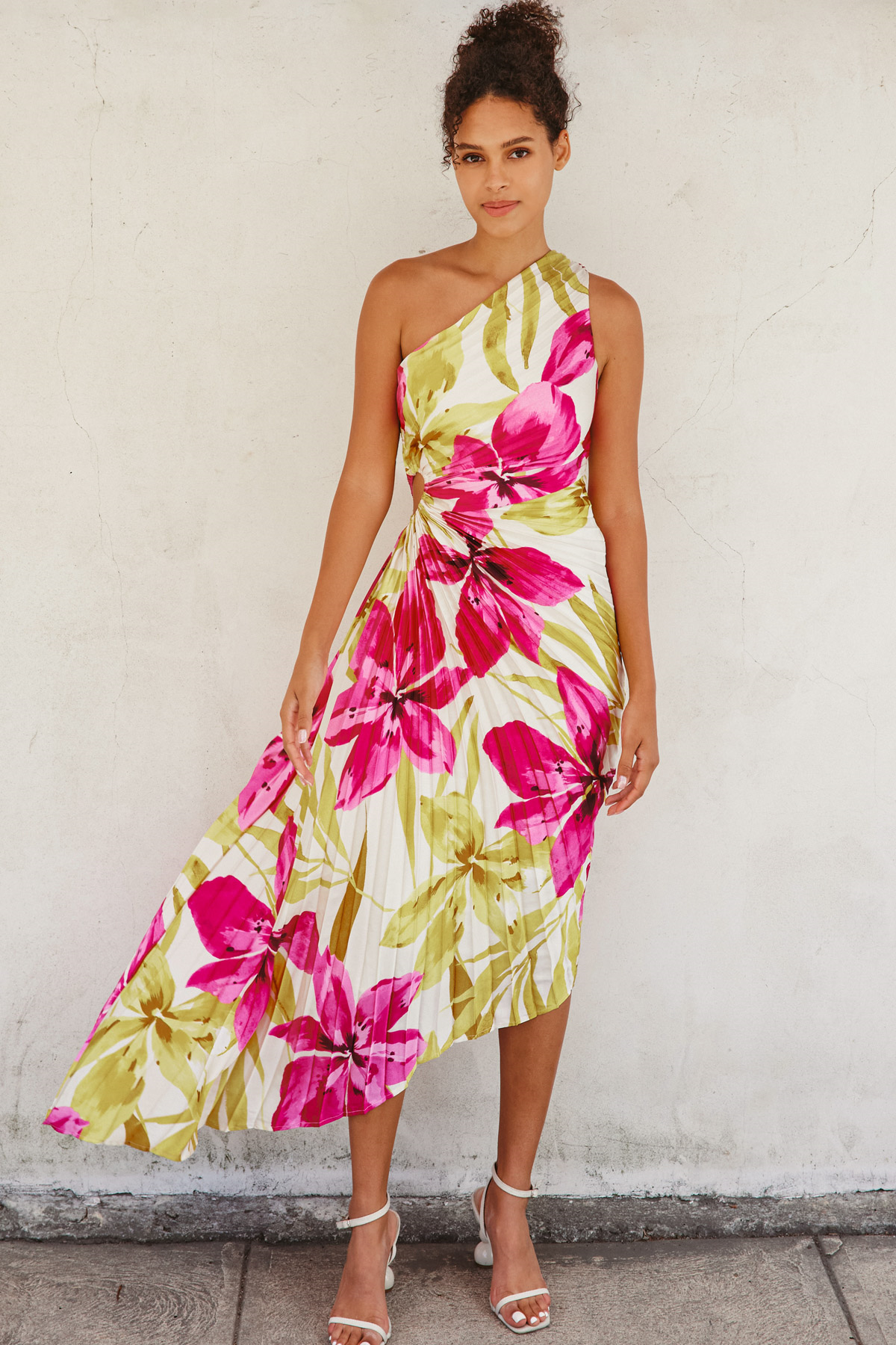 Honeysuckle One Shoulder Maxi Dress