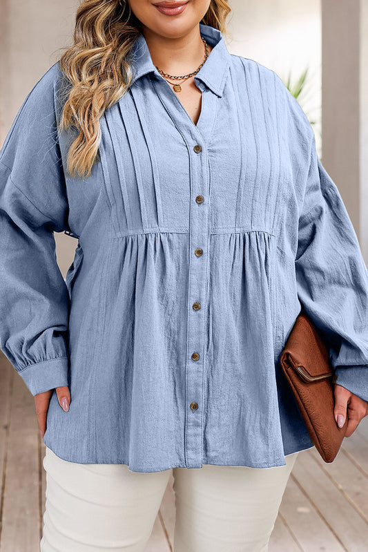 Plus Size Dropped Shoulder Shirt