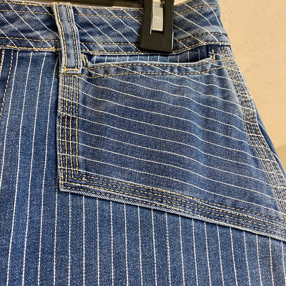 NWOT Avec Les Filles Women's Denim Front-Slit Maxi Skirt - Size (10)
