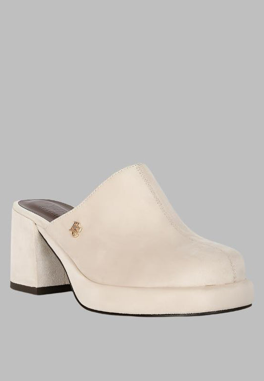 Suede Mule Clogs