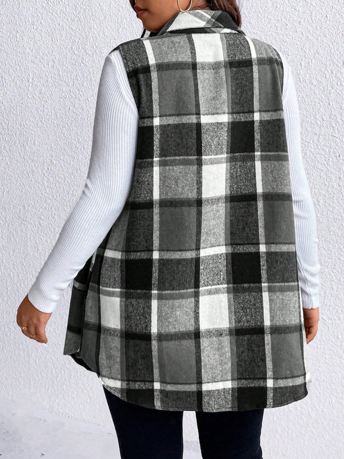 Plus Size Vest Coat