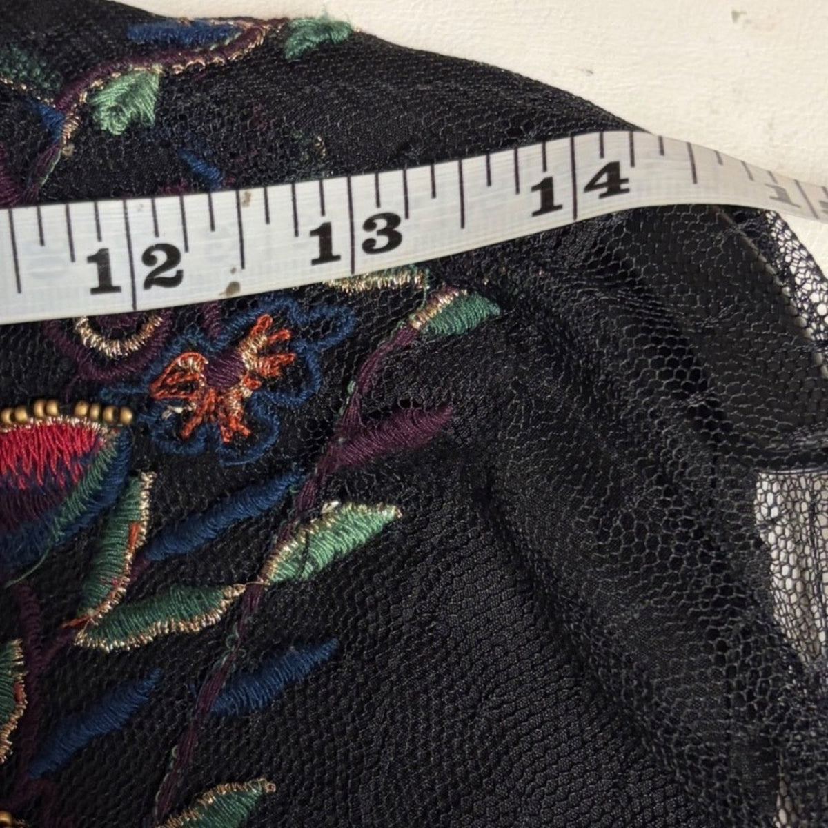 Pre-Loved Zara Embroidered Mesh Tulle Babydoll Mini Dress/Tunic Size XS