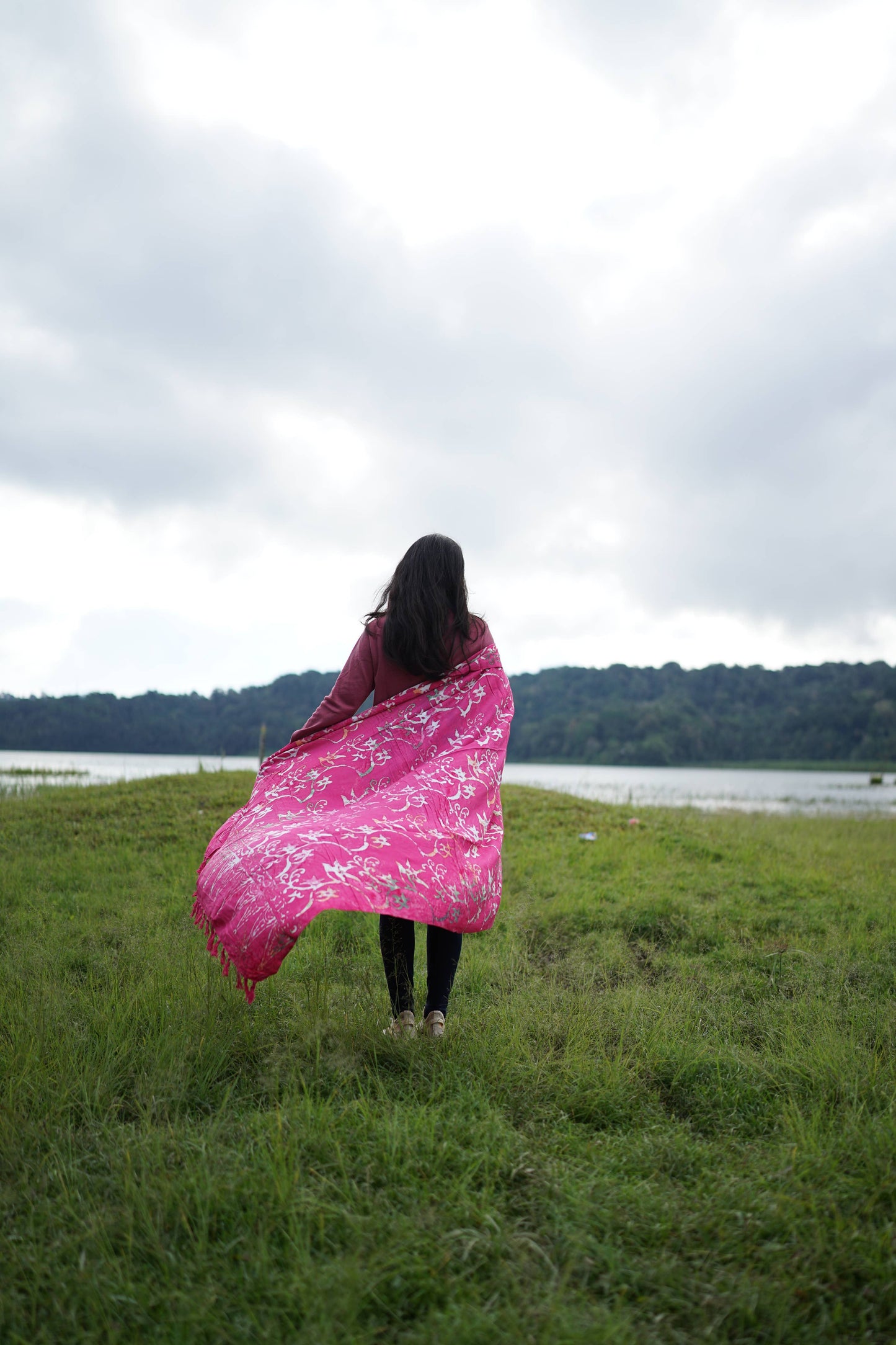 Bali Floral Pink Sarong