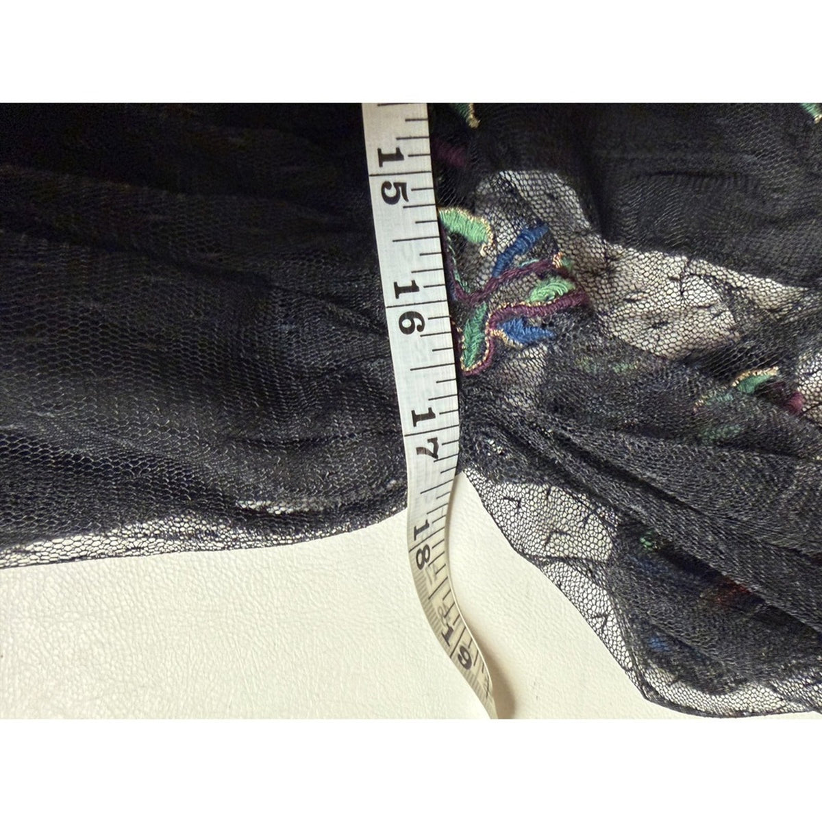 Pre-Loved Zara Embroidered Mesh Tulle Babydoll Mini Dress/Tunic Size XS