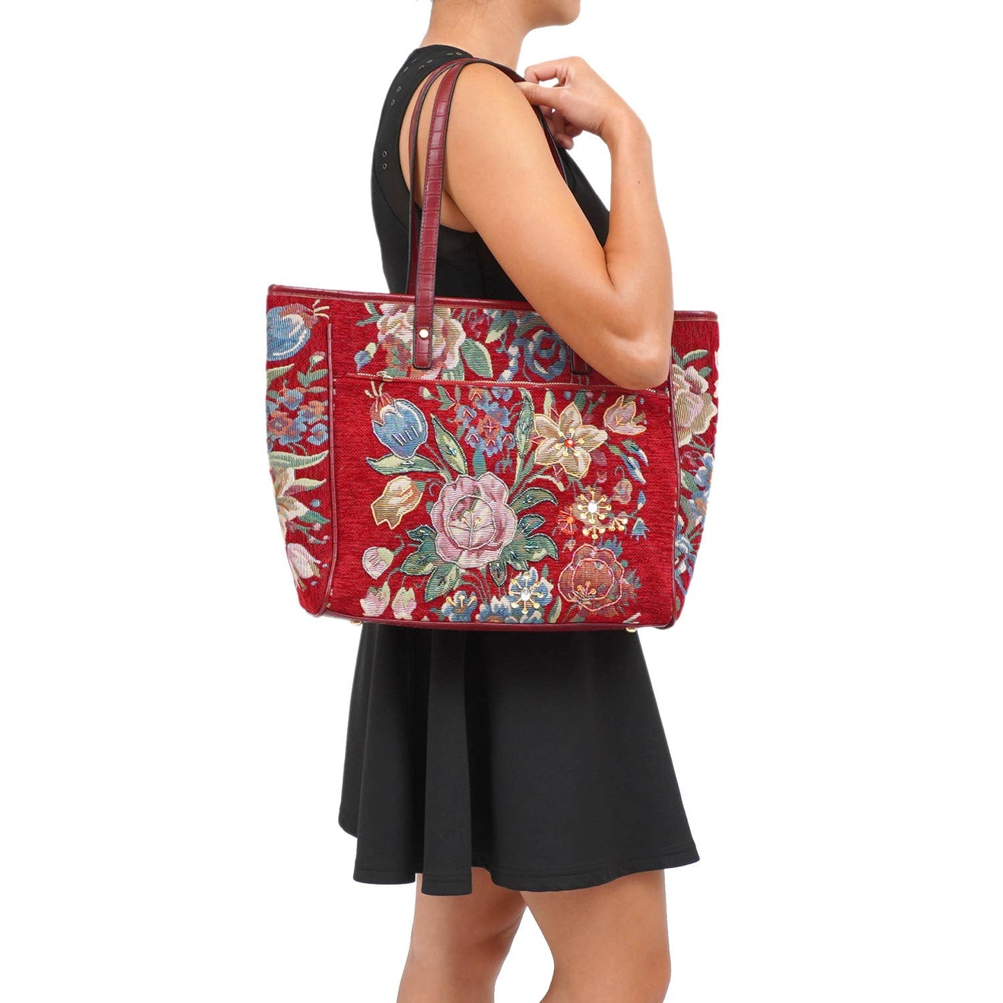 Flower Shop Vintage Tapestry Tote