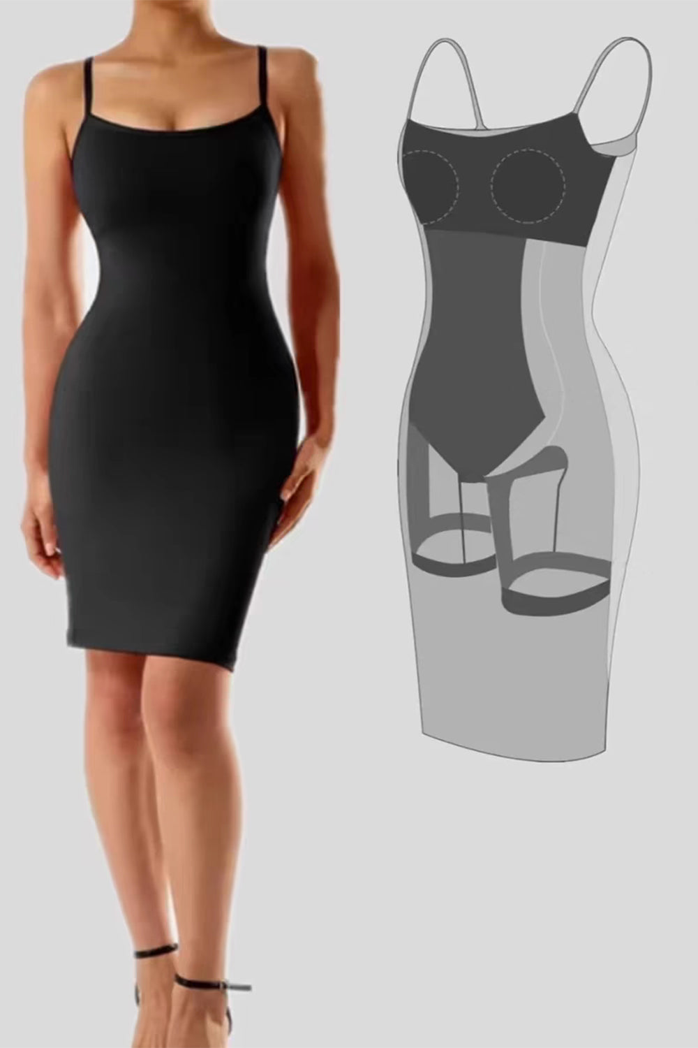 Full Size Built-In Shapewear Dress