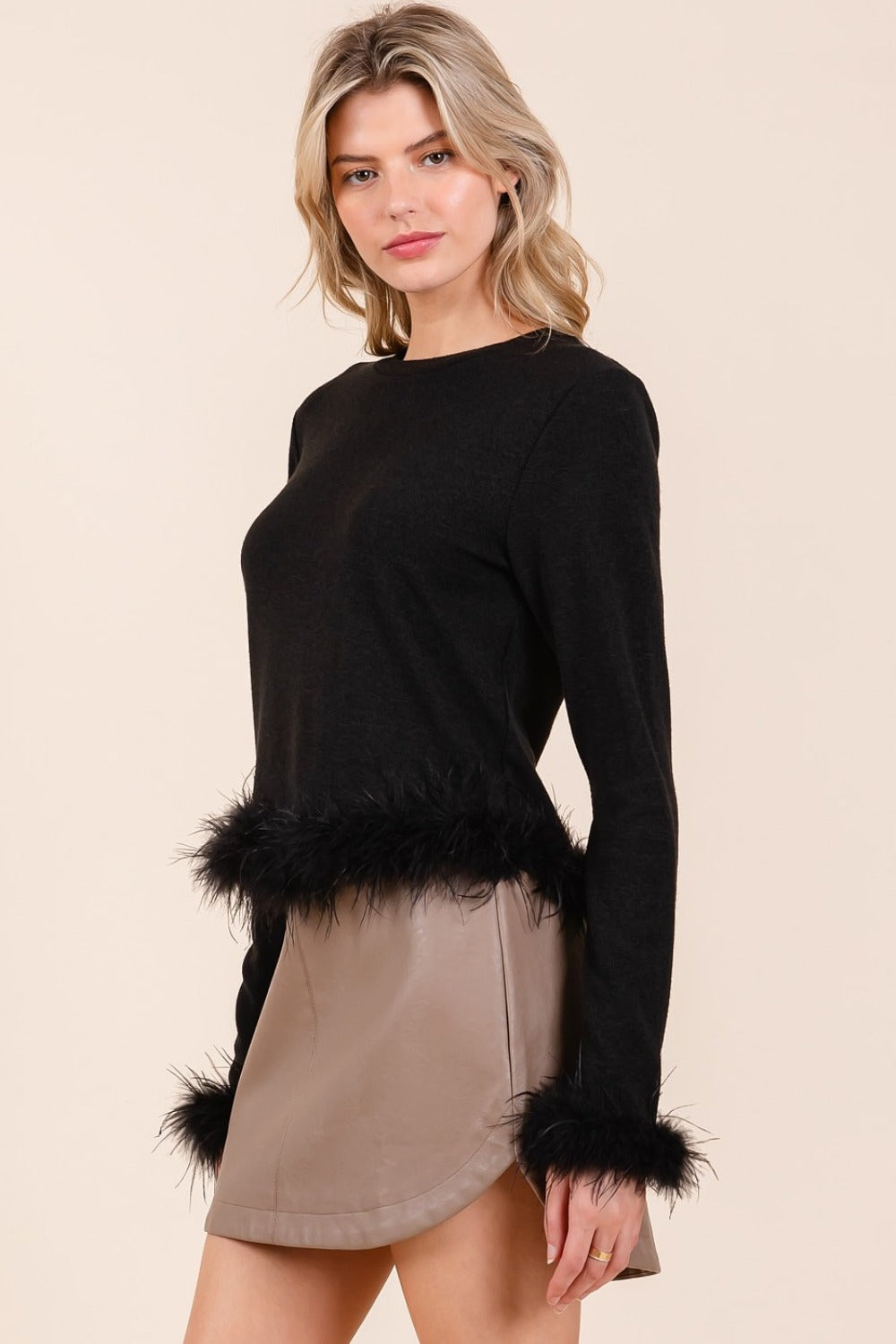 Feather Hacci Knit Top