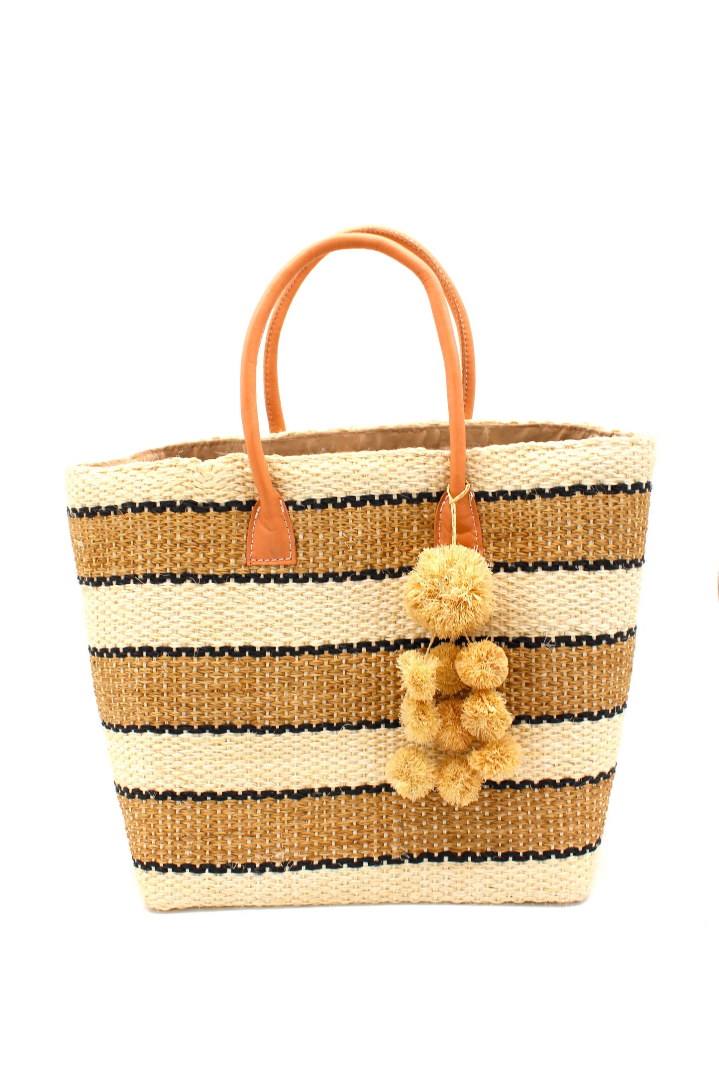 Cabrillo Sisal Basket Bag in Tan