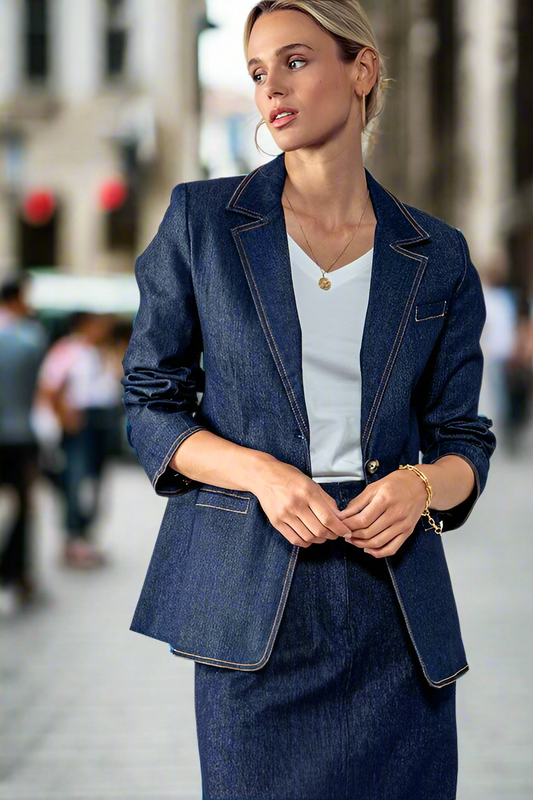 Stitch Denim Blazer