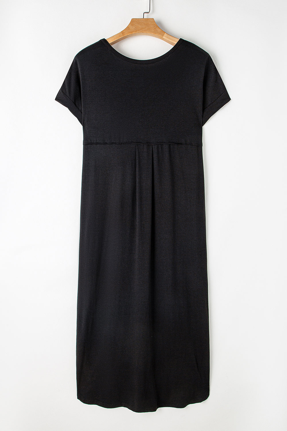 Black V Neck Loungewear Maxi Dress