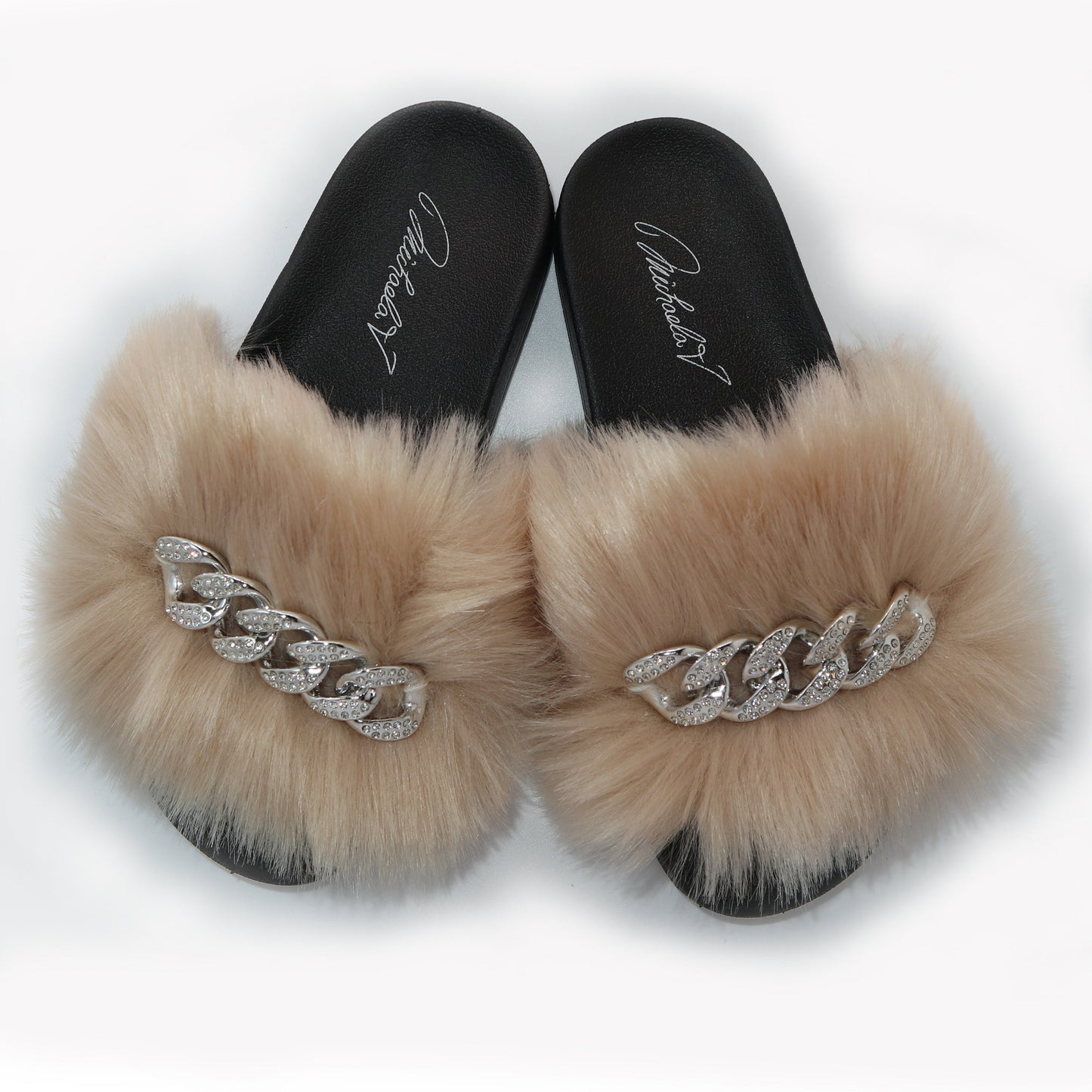 Michaela V Pupa Slippers — Tan