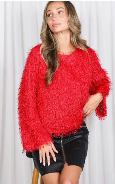 Festive and Fluffy Sweater