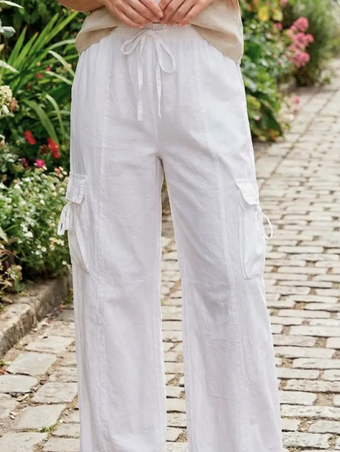 Blanca Cotton Cargo Pants