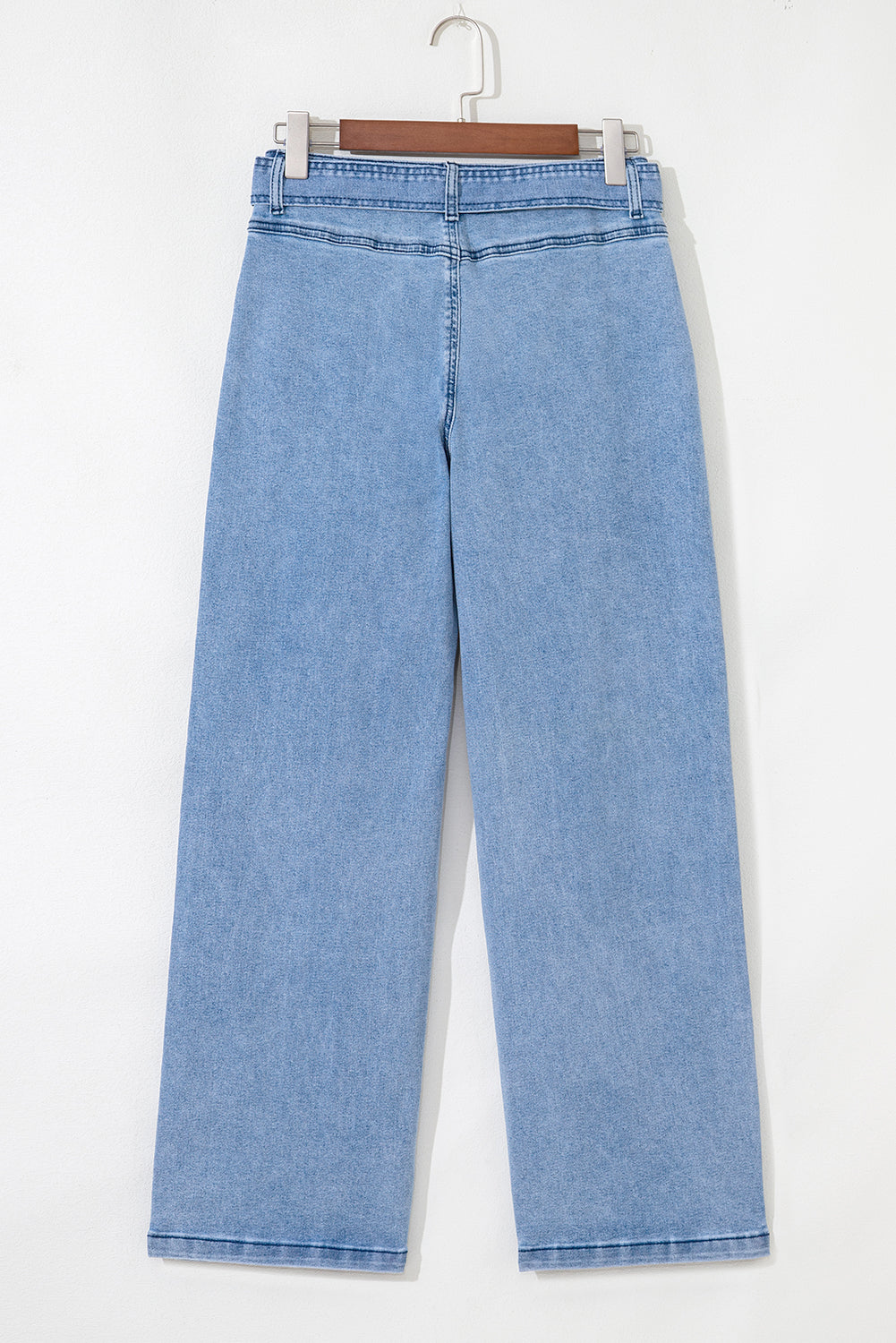 Vintage Washed Wide Leg Jeans with belt