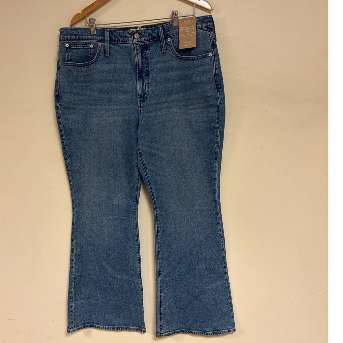 NWT Madewell The Perfect Vintage Flare Jeans Size W 33