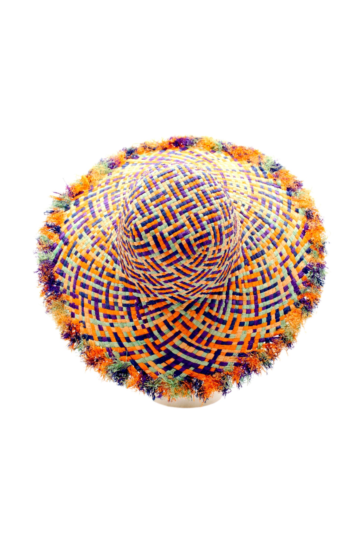 Multicolored Kat Straw Sun Hat