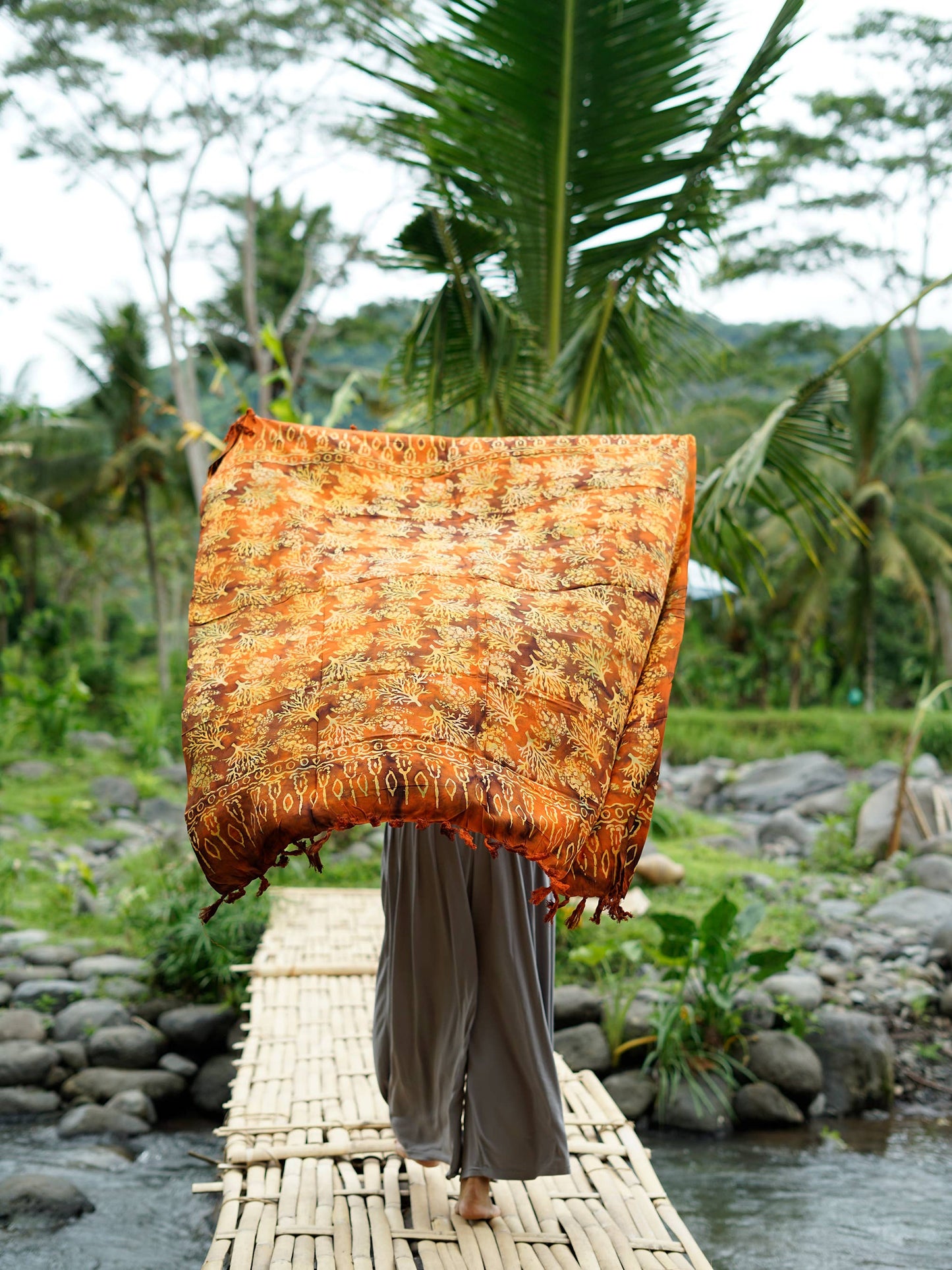 Bali Sea Orange  Sarong