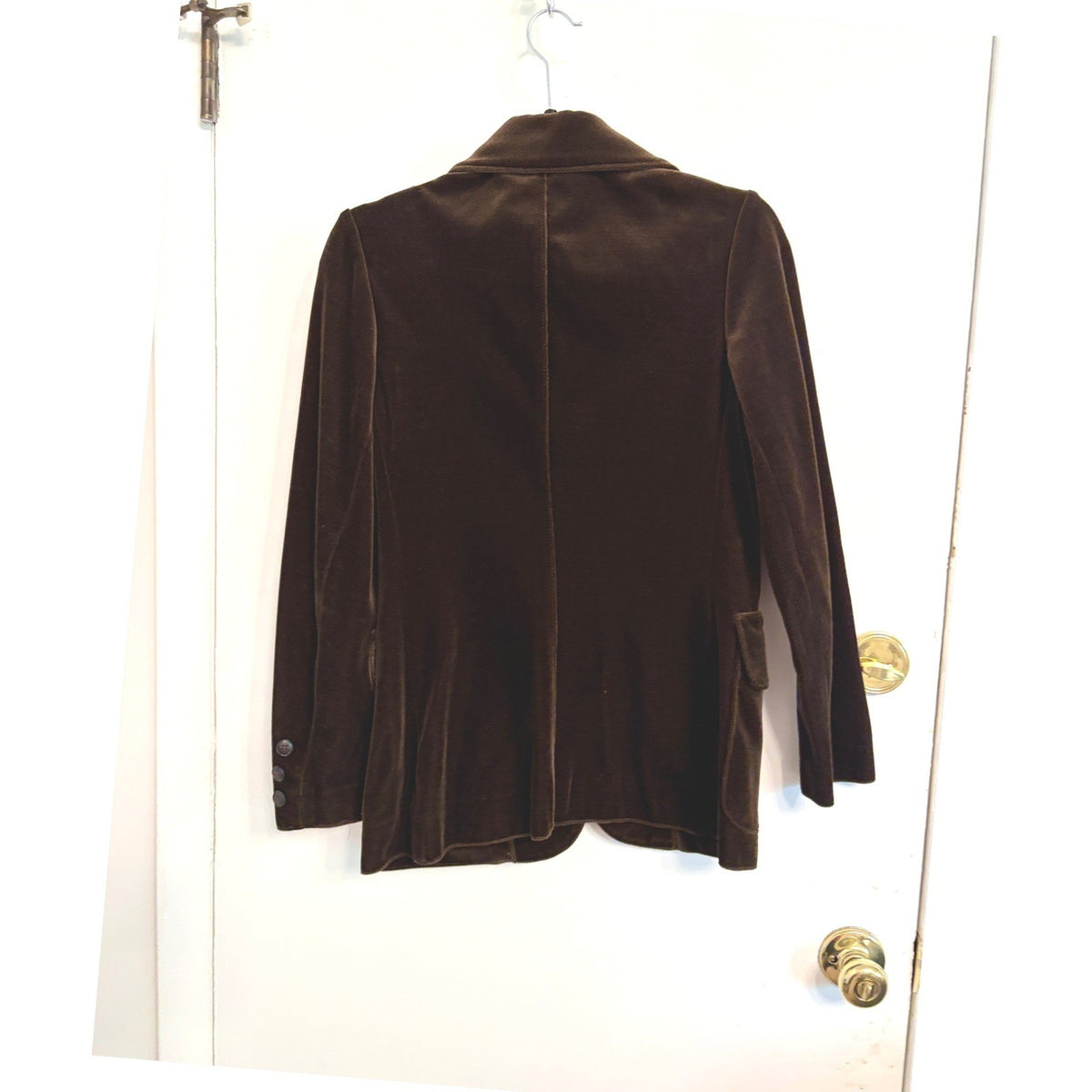 Vintage Act III Chocolate Brown Velvet Blazer - Size S