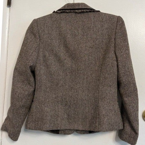 Vintage Y2K Dragon Collection Brown Tweed Blazer - Size 6